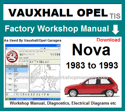 Vauxhall Nova Workshop Repair Manual